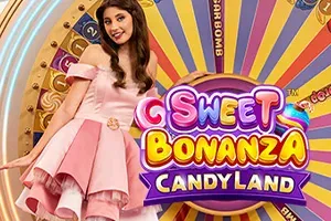 Sweet Bonanza CandyLand live game show op mobiel